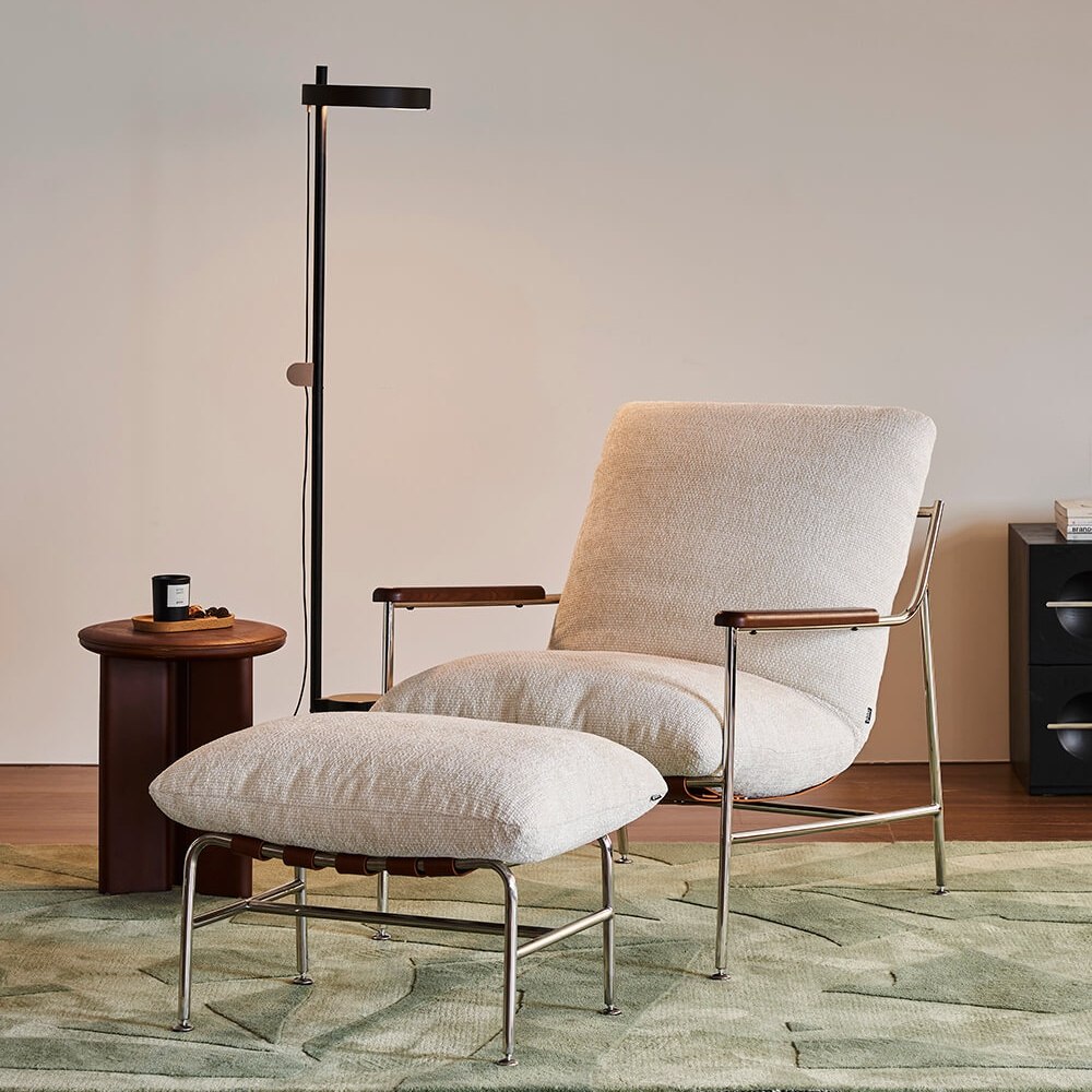 Fika Lounge Chair with Ottoman
